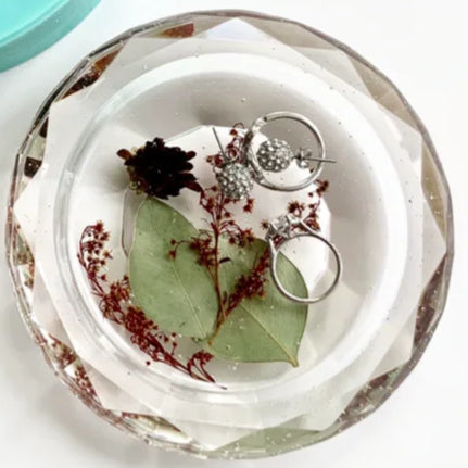 Faceted Jewelry Dish- Large