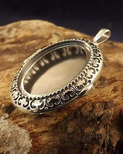 Solid Silver Locket To Set Your Own Stone 25x18