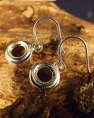 Round Silver Ear Drop Mount For 6mm Cabochon