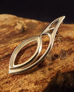 Silver Pendant For Marquise Shape Stone 16X8