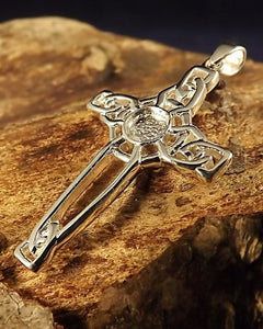 Silver Celtic Cross Unset For 5mm Stone
