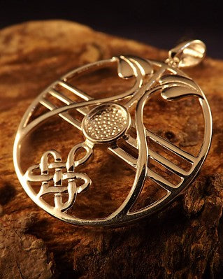 Silver Celtic Style Pendant For 6mm Cabochon