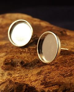 Heavy Cup Stud Earring For 10 mm