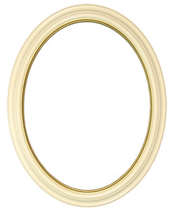 Heirloom Lacquered 12x16 Oval Frames with Gold Lip (2)