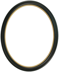 Heirloom Lacquered 16x20 Oval Frames with Gold Lip (2)